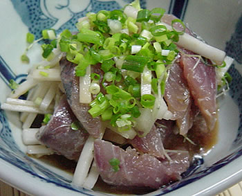 青アジで・・・