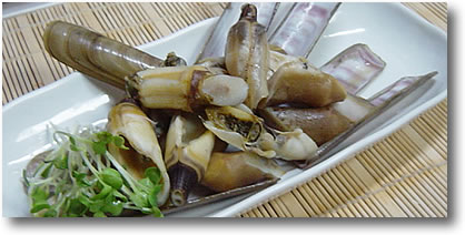 マテ貝の醤油焼