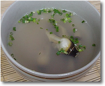 マテ貝の吸い物